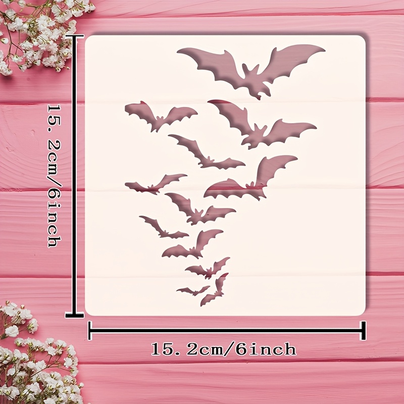 Reusable Bat Painting Stencil for Creative Projects