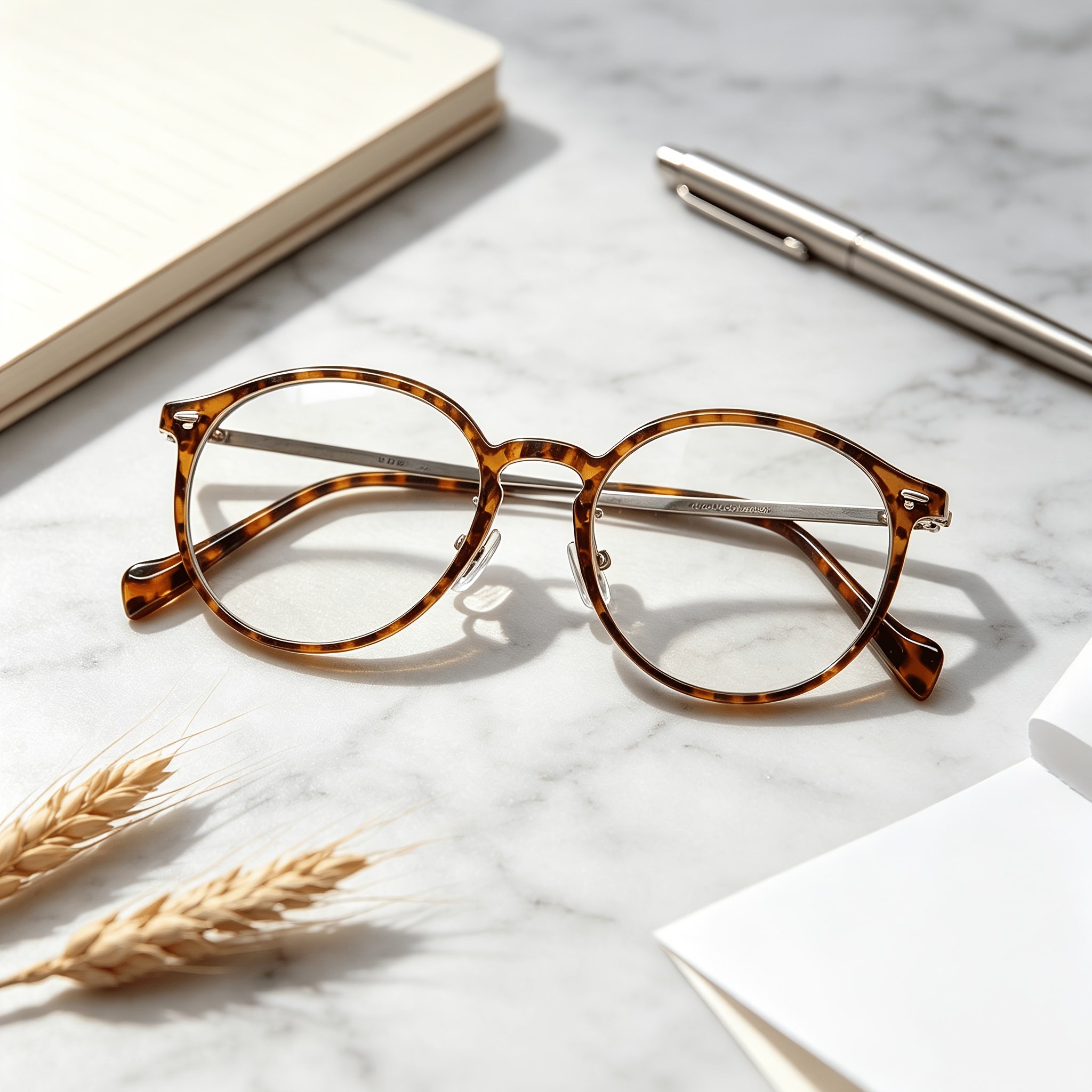 2 Pairs of Round Frame Classic Reading Glasses