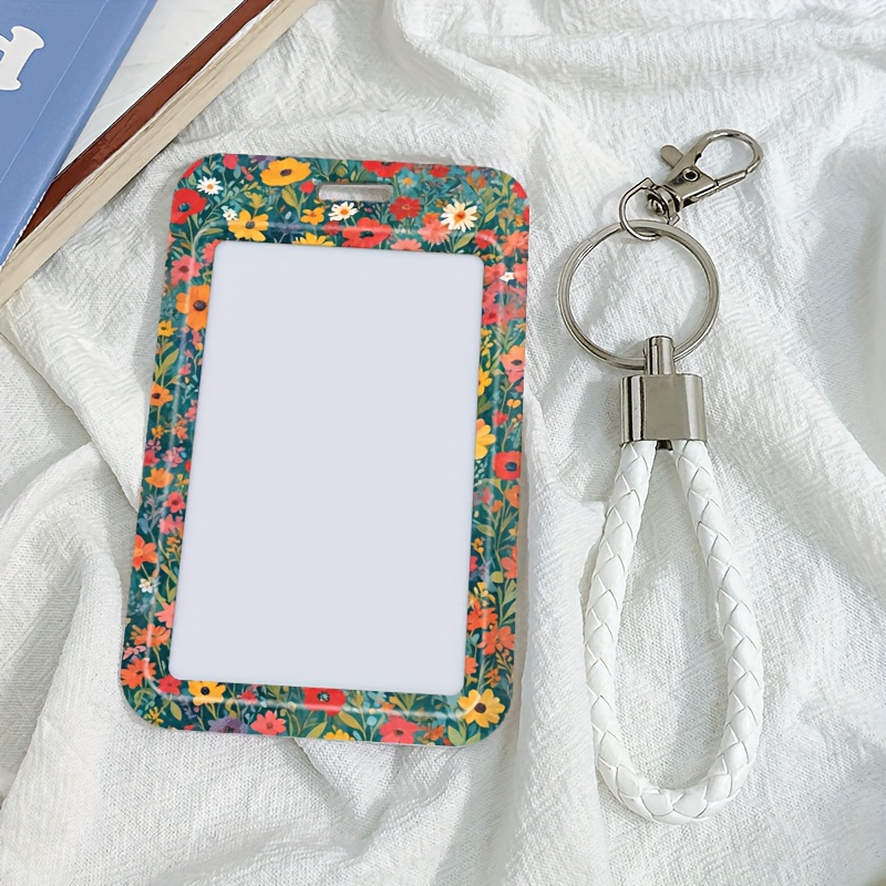 TEMU 2d Colorful Plastic Sliding Id Card Holder With Lanyard,bus Card,credit Card,id Card, Student Id Card,employee Id Card,doctor And Nurse Card