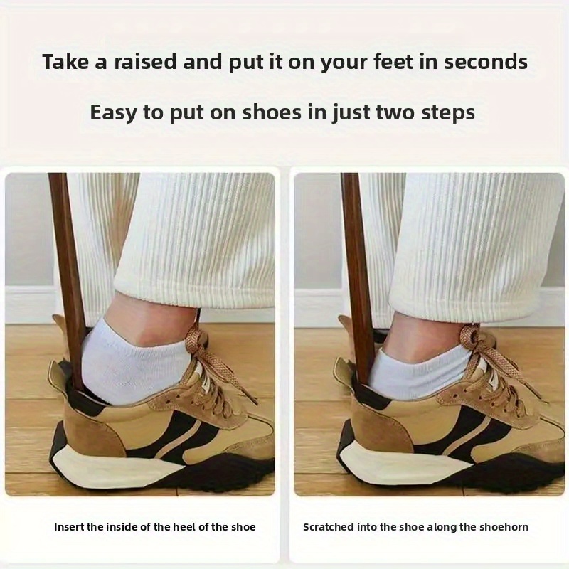 2pcs (1pc shoe stretcher+1pc shoe puller) WoJia adjustable Men's and Women's shoe stretcher - yellow and black plastic design, suitable for artificial shoes, boots, sports shoes, casual and Sneakers perfect for Valentine's Day