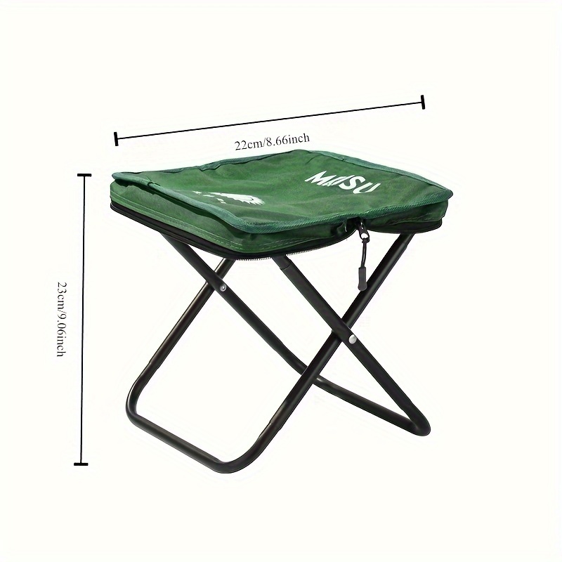 Taburete plegable Camping portátil Mini fuerte capacidad de carga  reutilizable silla de aire libre Zulema Reposapiés plegable