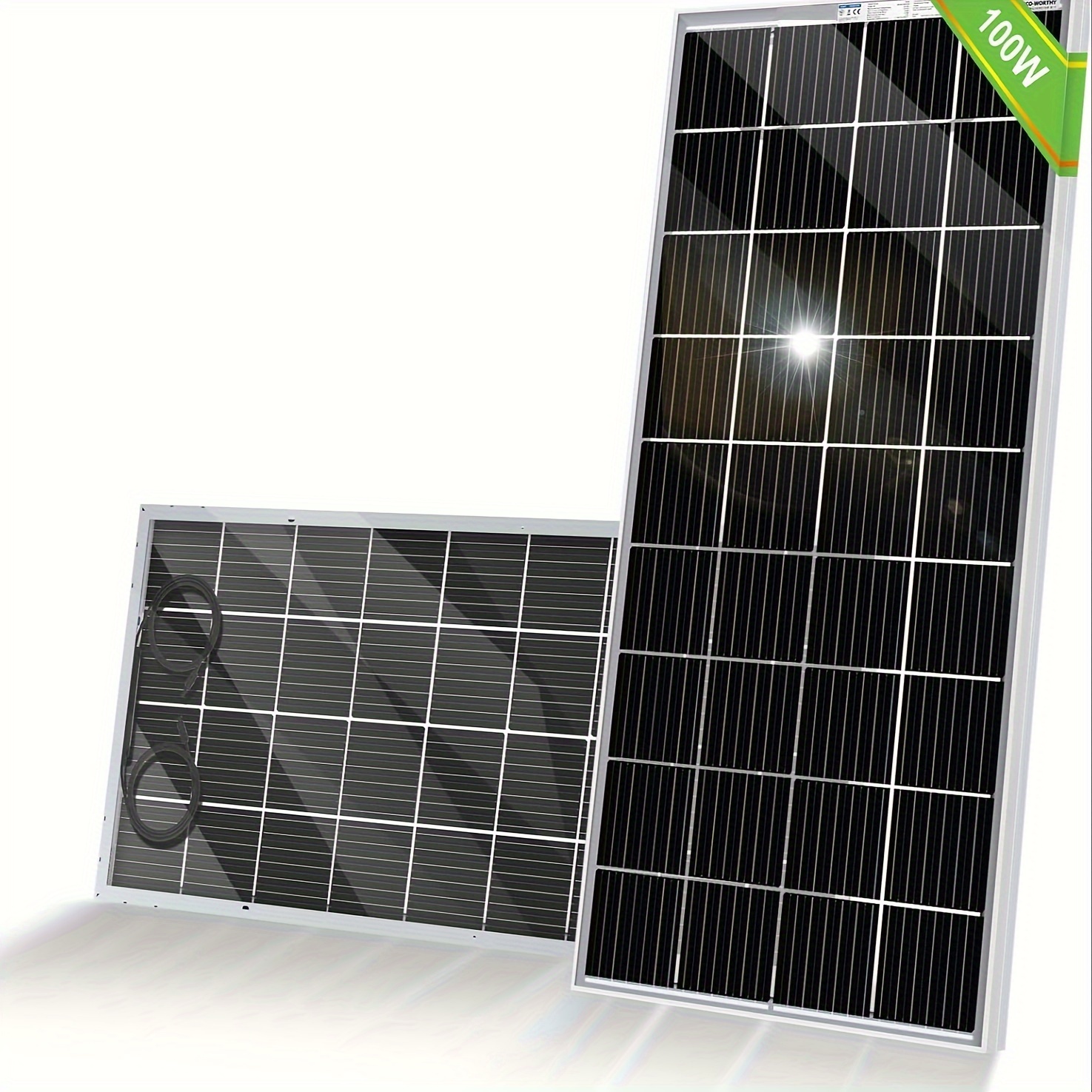 

Bifacial Solar Panel 120 Watt 12 Volt Transparent Solar Panel Monocrystalline Rigid High- Pv Charger For Sunsheds, Canopies, Rvs, Farms And Other Off-grid