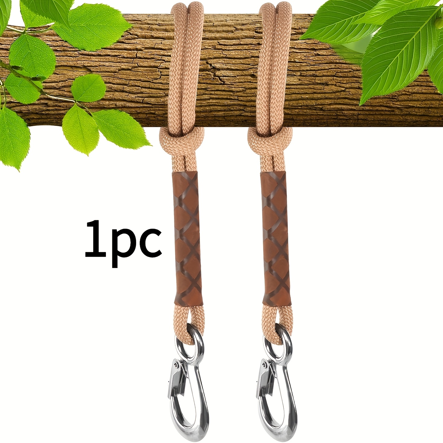 TEMU 1pc Hammock Hanging Rope Accessories | Assembly Parts For Indoor And Outdoor Swing & Hammock | Suitable For Long- Outdoor Use, Camping, Beach