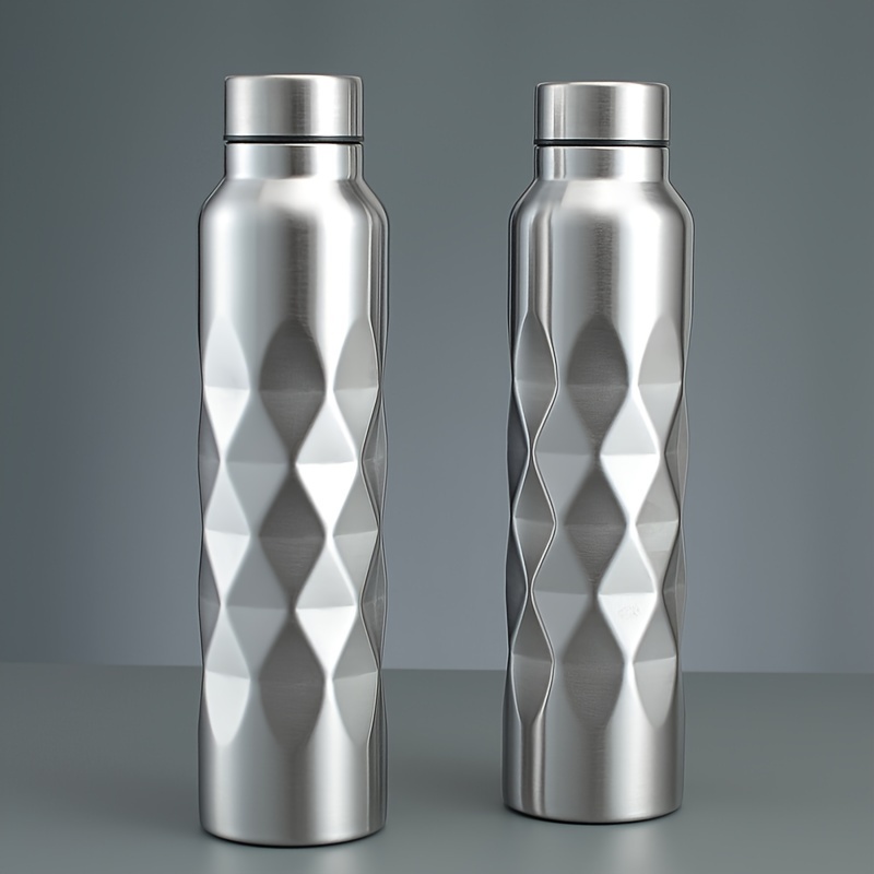 

1000ml Stainless Steel Sports Water Bottle - Lightweight, Single-wall Design For Outdoor Fitness & Activities, No Insulation Feature