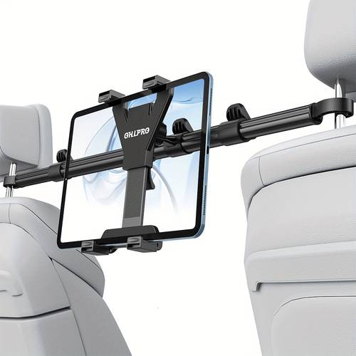 car tablet holder designed for ipad headrest mounting featuring a universal 360 rotatable aluminum extendable stand for back seats compatible with for ipad mini galaxy tab fire hd