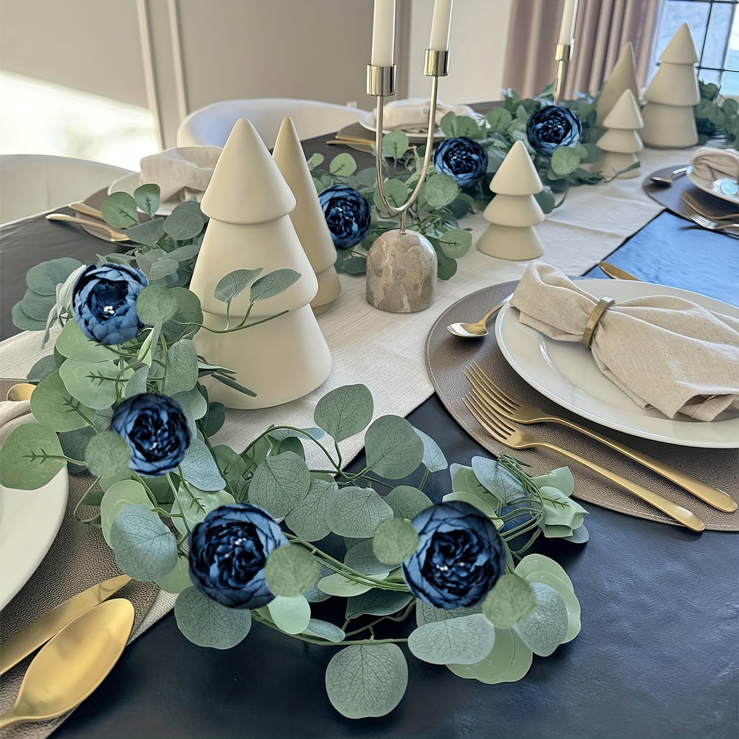 

versatile" Elegant Faux Peony & Rose Garland - Hanging Artificial Flower Vine For Wedding Arch, Garden Backdrop Decor