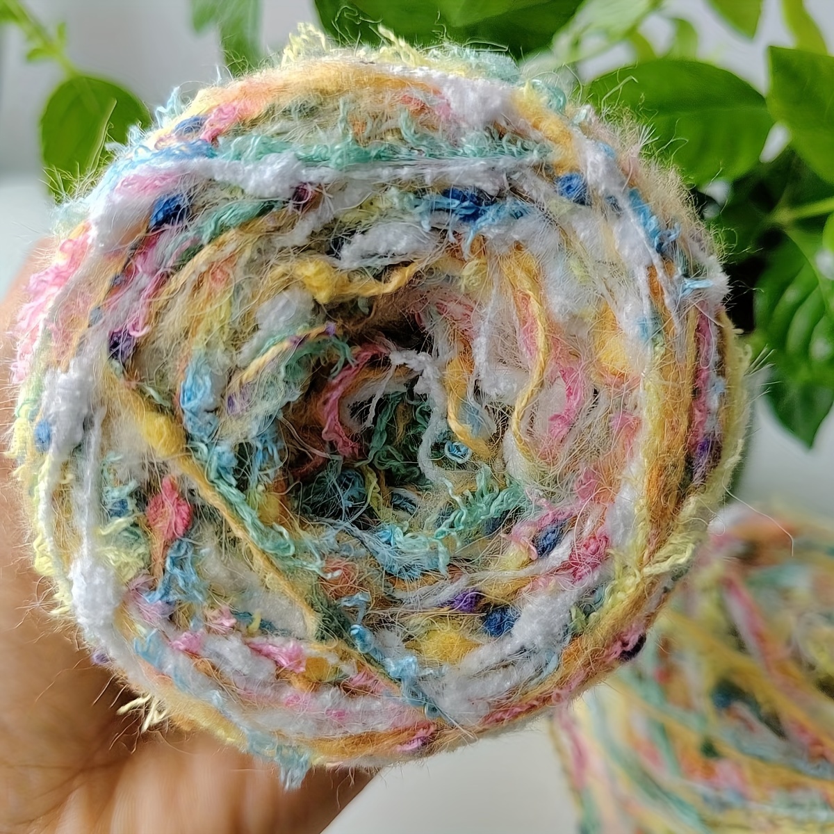 Image of 50g Per Piece Gradient Color Hand- Yarn, For Diy Dolls, Bags, Clothing, Etc., Crochet Fancy Yarn, Hand-wound Multi-ply Mixed Yarn
