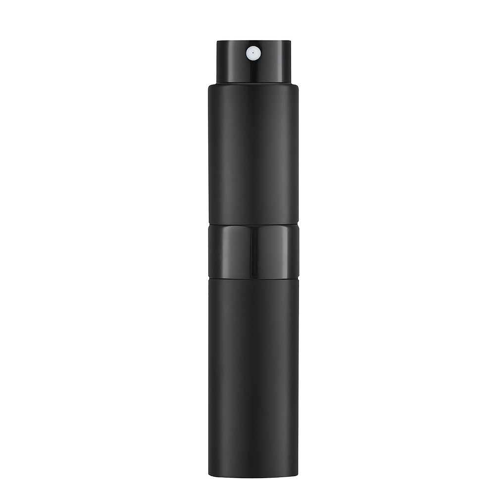 TEMU Leak-proof 8ml Travel Atomizer - Portable Perfume & Cologne Spray Bottle, Refillable, Design, Black