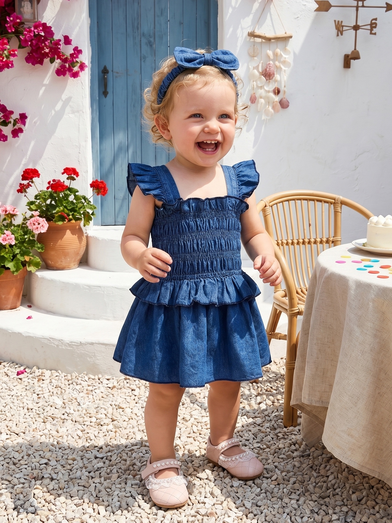 baby denim dress sold on Temu United States