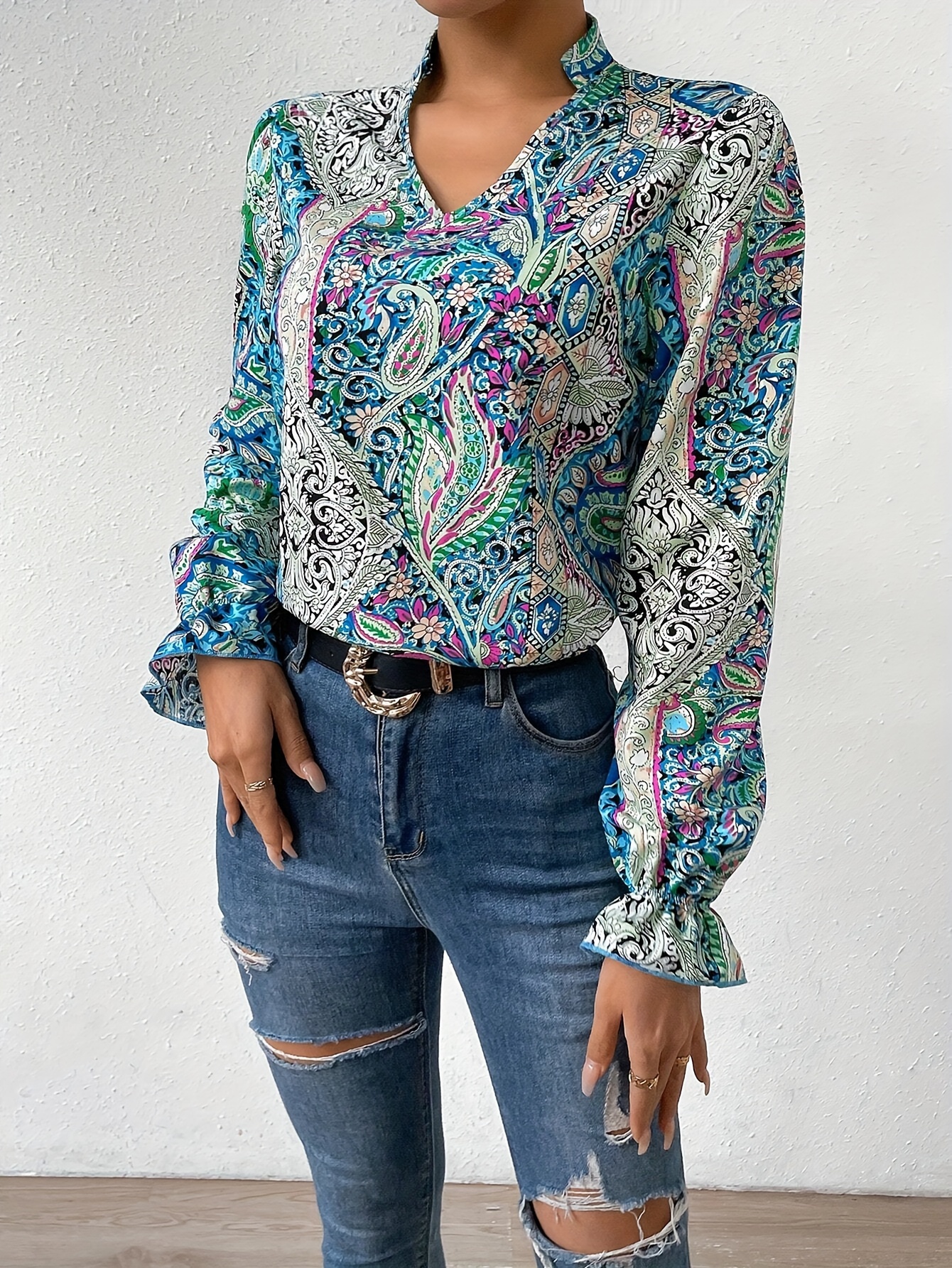 Vintage blúz - Mandala