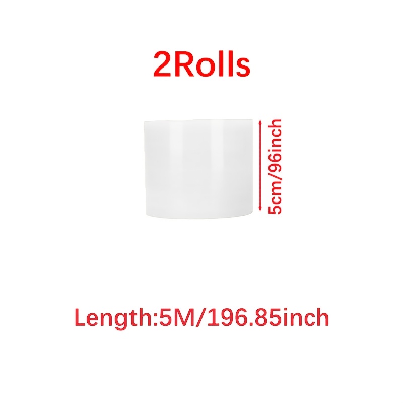 TEMU 2rolls 5m/196inch Transparent Caulk Strip Self-adhesive Caulk Tape Caulk Sealing Tape Kitchen Countertops, Sinks, Bathtubs, Bathroom Showers,