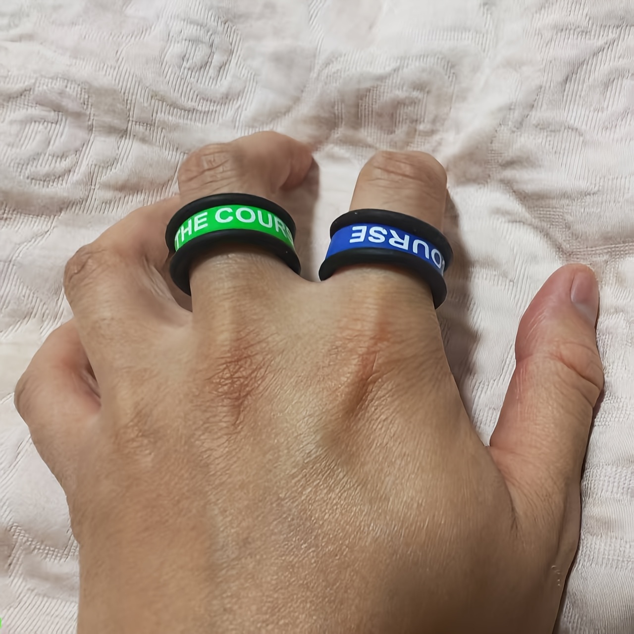 6pcs Sports Silicone Ring Set, Soft Comfortable Finger Rings