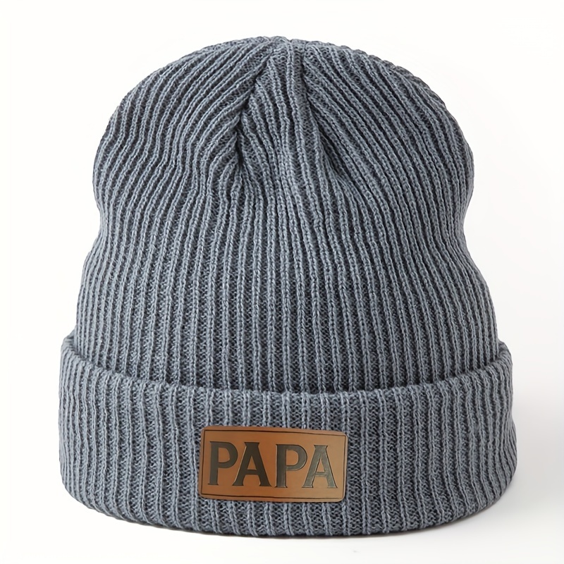 TEMU A Stylish Knitted Hat For Men In Autumn And Winter, Featuring A Brimless Design, Oversized And Elongated Shape, Perfect For Skiing With Ear