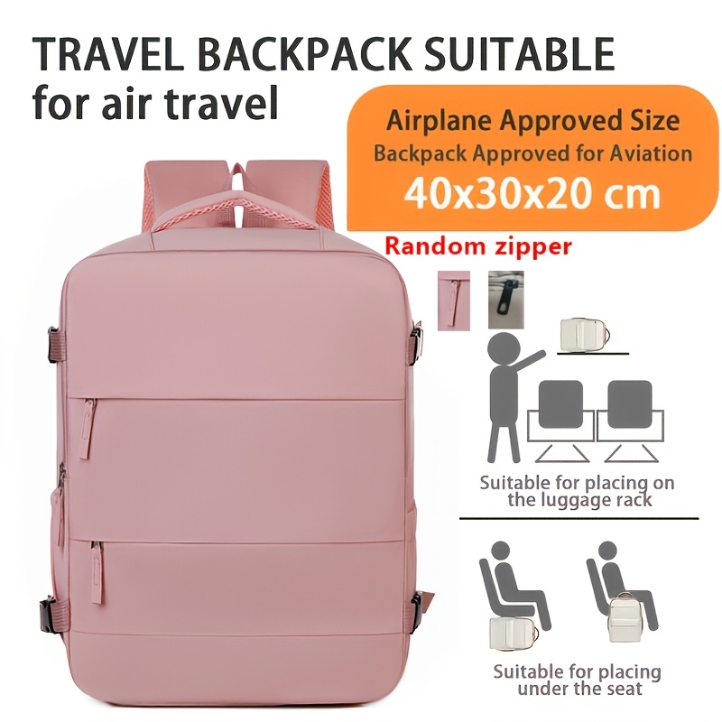 TEMU Ryanair 40x30x20cm Travel Backpack, Large Capacity Cabin Boarding Backpack/aviation Backpack, Business Durable Travel Backpack, Suitable For