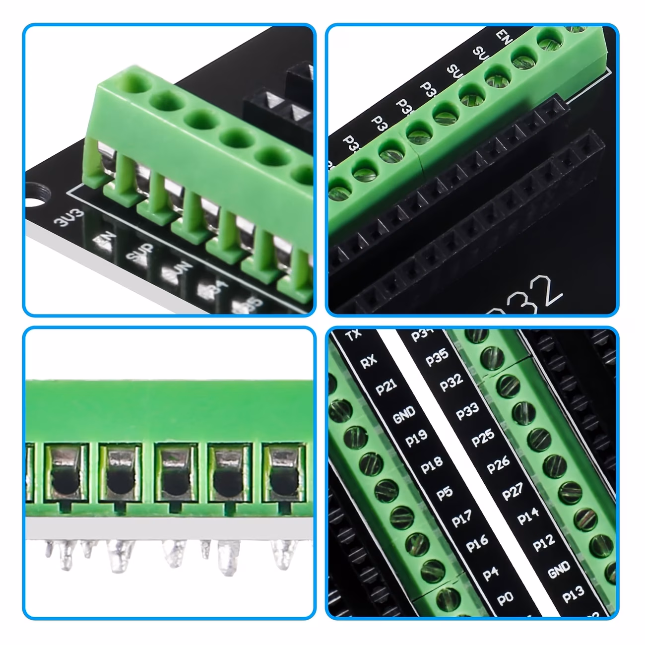 4/1 יחידת לוח מתאם esp32, gpio 1 ל-2, תואם ללוח פיתוח מיקרו-בקר esp- -32 esp32 עם 38 , חלופה ללוח לחם דו-שכבתי פרטי מוצר 3