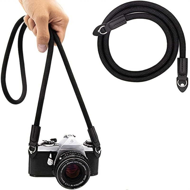 

Vintage-style Nylon Camera Strap - Climbing With Metal Hook & For Dslr, Micro Single Cameras - Ideal , - Adjustable Length