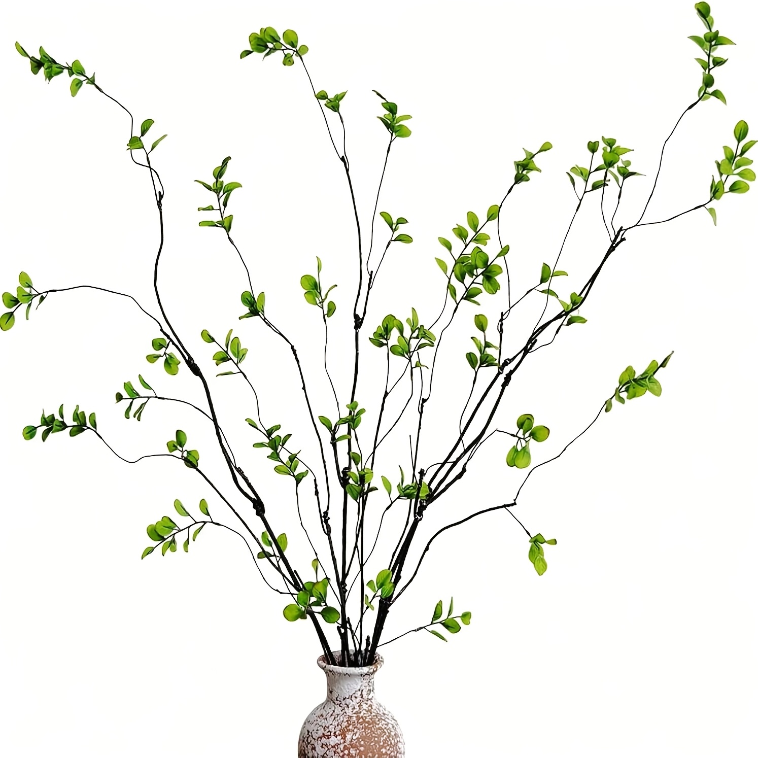 3 Artificial Branches | 22.4-inch Faux Eucalyptus Branches, Home Decorative Fake Plants, Tabletop Decorative Branches, For Vase Filler Centerpieces, Faux Branches, Suitable For Shop Home Decor