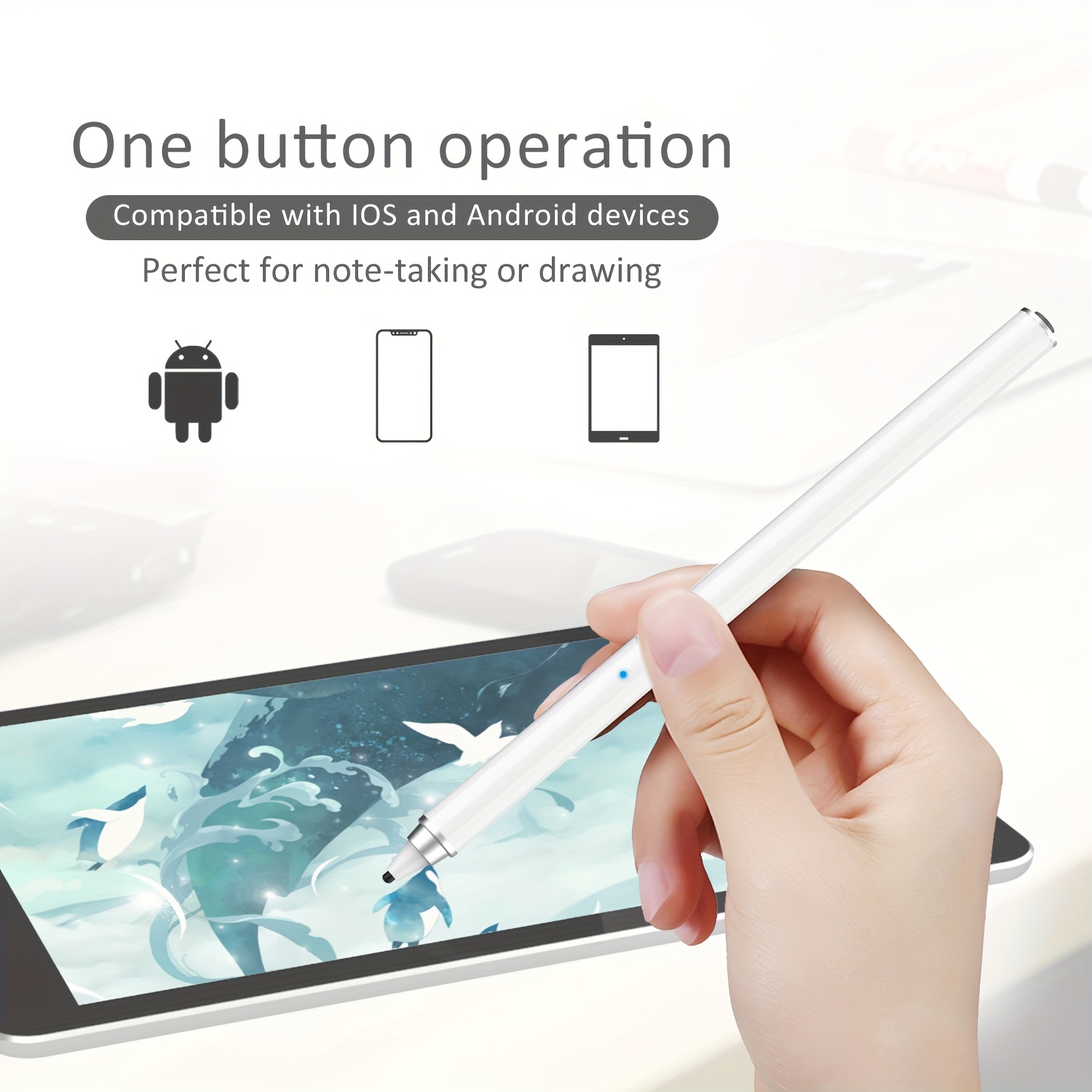 Rechargeable Stylus Pen Compatible With Ios Android Touch - Temu