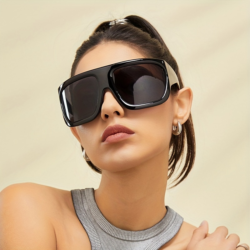 

Oversized Wrap Around Fashion Glasses For Women Men Shield Fashion Sports Sun Shades Goggles For Cycling Beach Party
