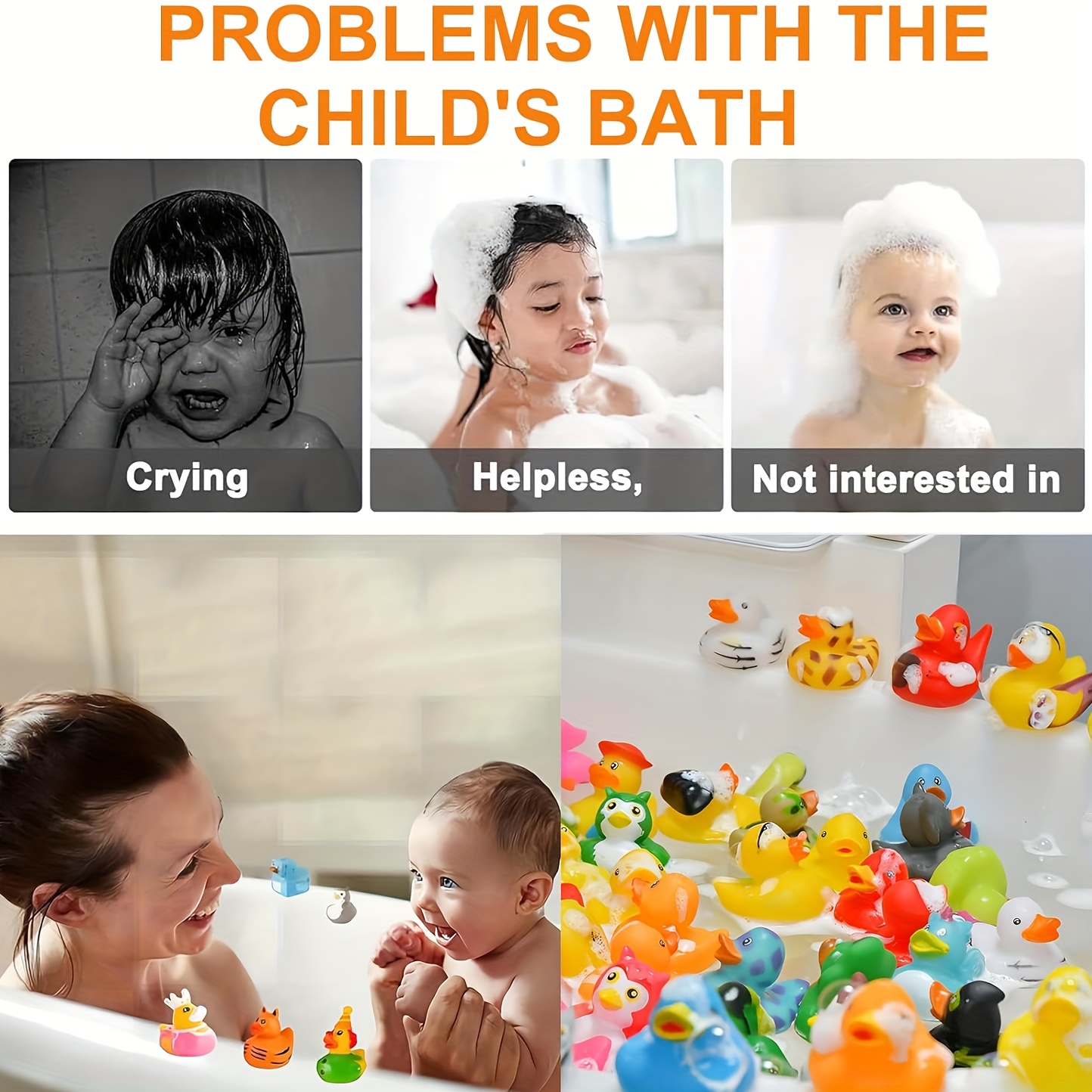 15/30pcs Colorful Rubber Ducks Toy Duckies for Kids and Toddlers, Bath Birthday Baby Showers Classroom, Summer Beach and Pool Activity, Youngsters Toys, Bathtub Swim Bathing, Youngsters Shower