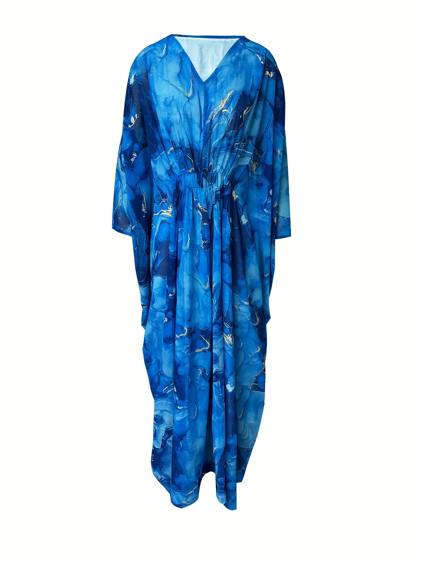 muslin european printed plus size batwing - Temu Mauritius
