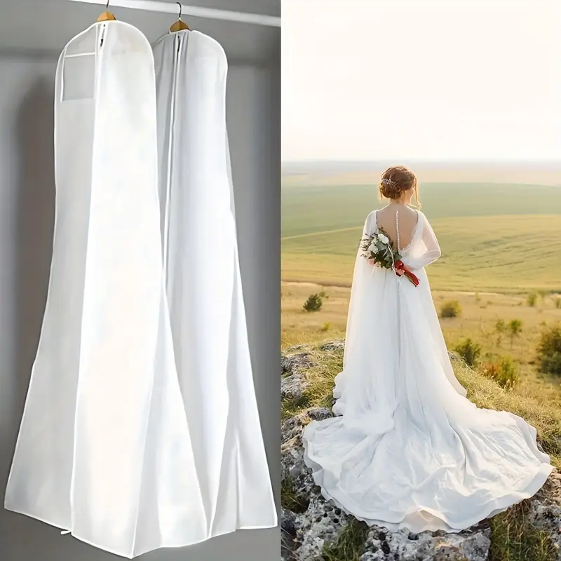1pc dust cover wedding dress white fishtail bridal gown bag - Temu Mauritius 1pc dust cover wedding dress white fishtail bridal gown bag - Temu Mauritius