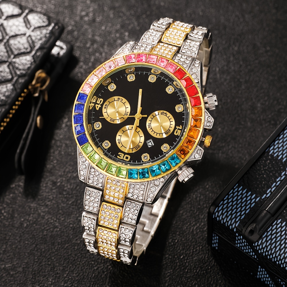 Reloj Elegante Reloj Con Brillantes Hombre ESKEEM Reloj De Cuarzo