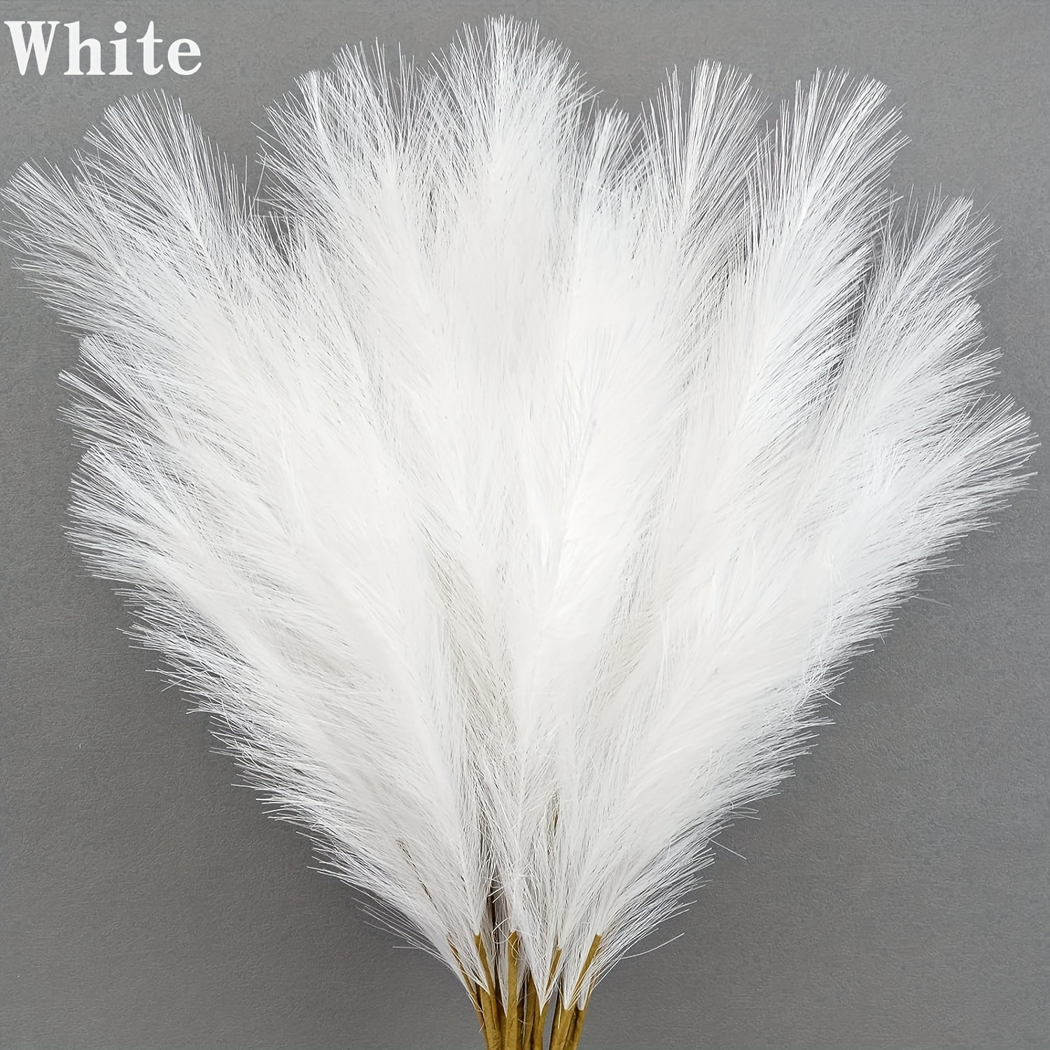 TEMU 25pcs Artificial Pampas Grass - Tall, Lifelike & Fluffy Black Pampas Grass For Bohemian Home Decor, Wedding, Engagement, And Vase Filler - Ideal