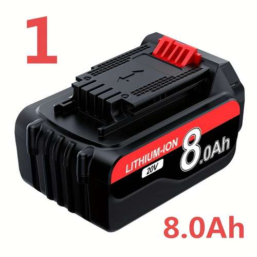 2-Pack 8.0Ah Lithium-Ion Battery For PORTER CABLE 20V Max Tools – Replaces PCC680L, PCC685L, PCC682L – With LED Indicator