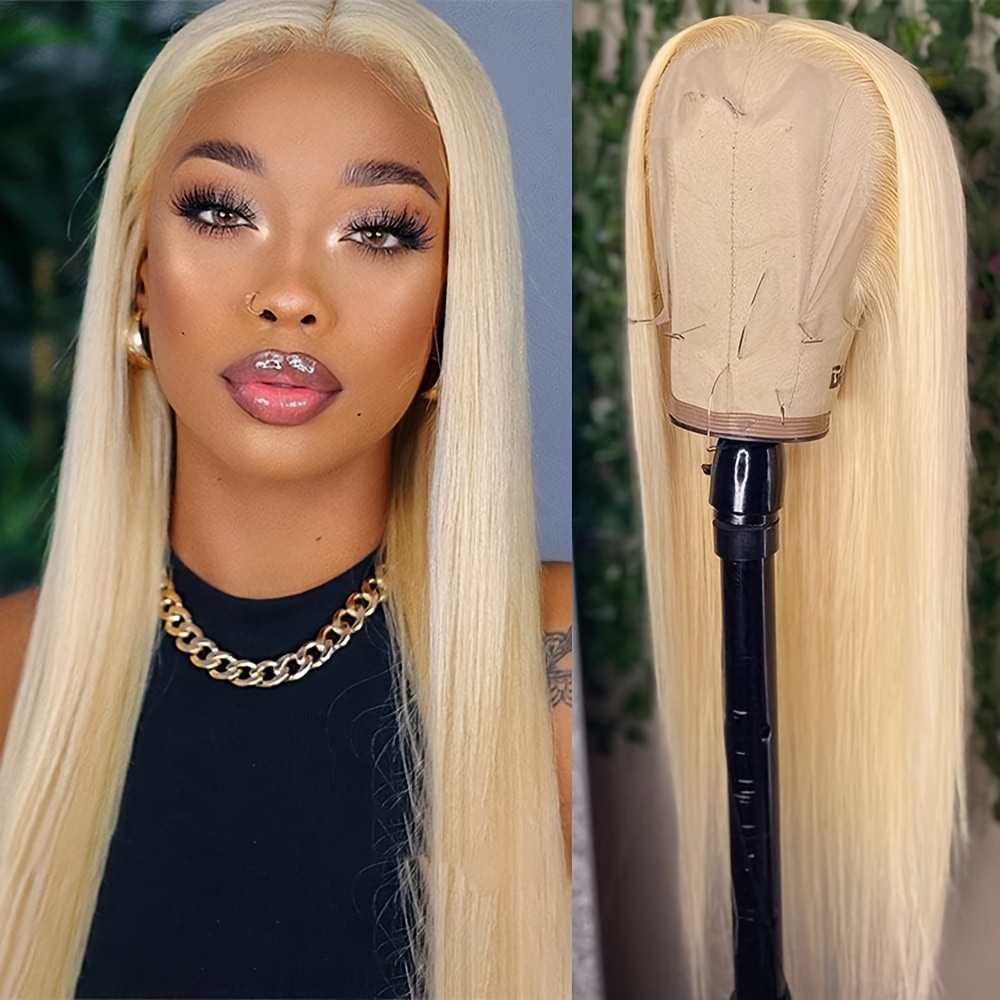 Damenperücke Blond, 60 Cm Lang, Glatt – Perfekt Für Halloween, Kostümpartys & Events