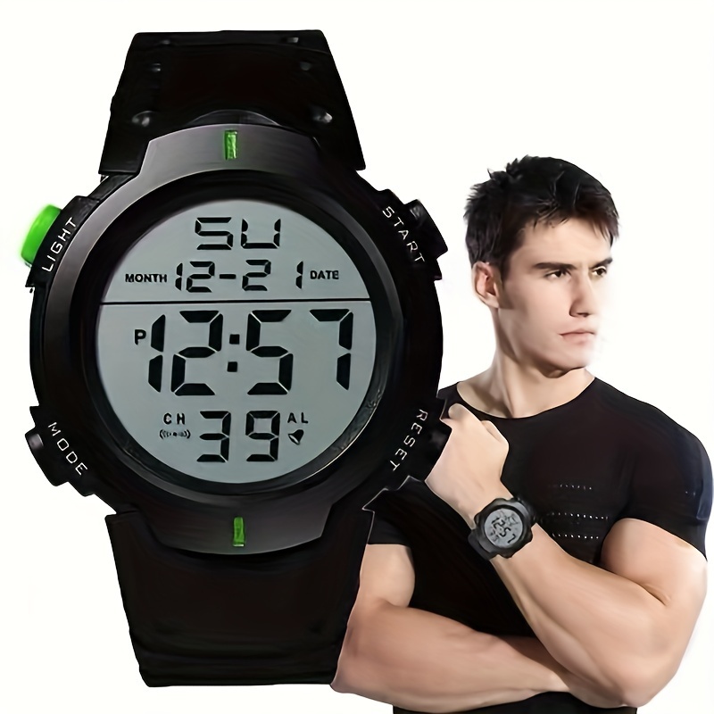 

Multifunctional Luminous Sports Electronic Watch For Men And Women, Outdoor Large Dial Watch