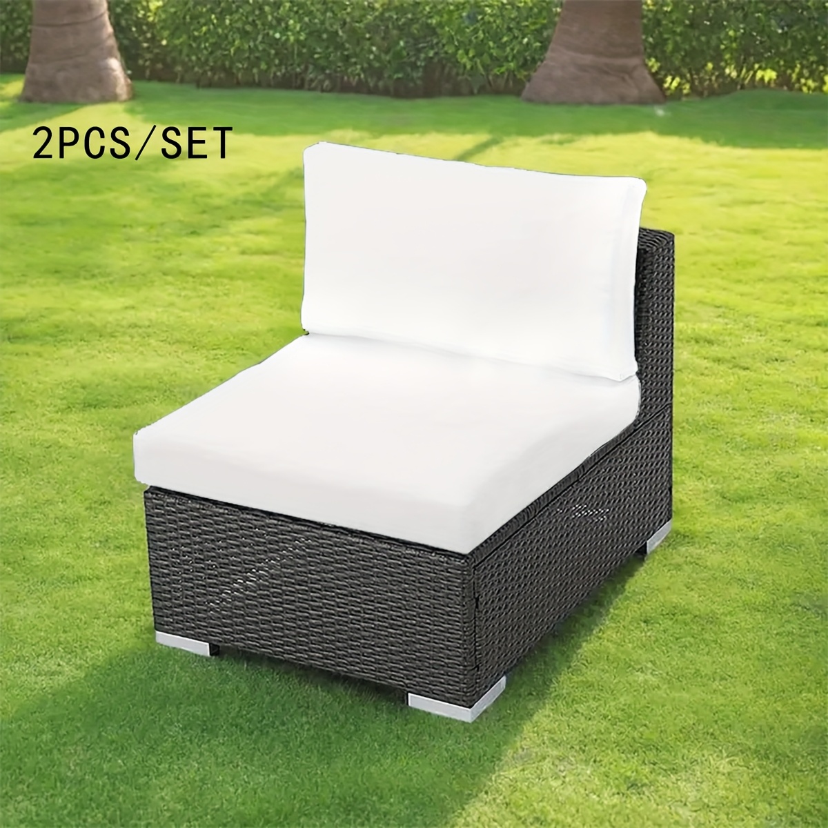 TEMU 2/4/8 pièces Housses de Coussin en Tissu Élastique Fibre Moderne pour Salon, Chambre et Extérieur - Adaptées à toutes