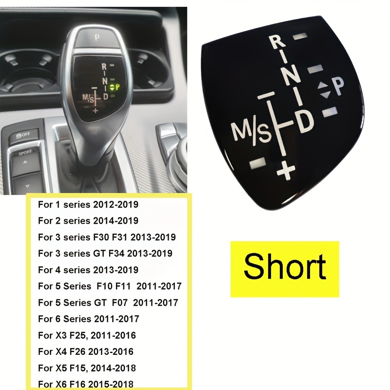 TEMU Gear Shift Knob Panel For 1 2 3 4 5 7 Series F Chassis F10 F11 F01 F02 X1 X3 X4 X5 X6 M3 M5 F30 F32 F48 F25 F15 F16