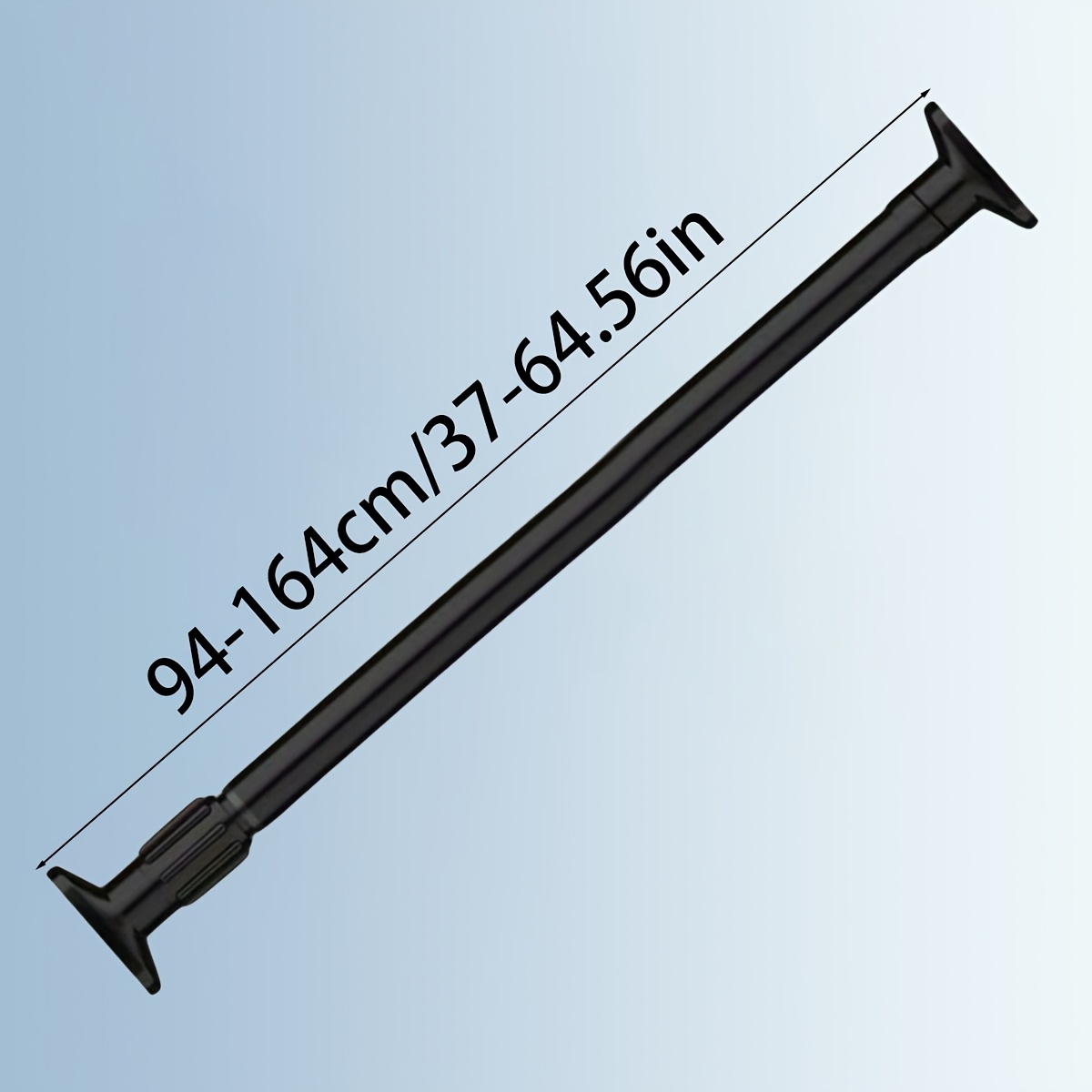 TEMU 簡単取り付けのノードリル伸縮ロッド - バスルーム、キッチン、バルコニーなどに多用途 - シャワーカーテン、ドアドレープ、ワードローブに最適