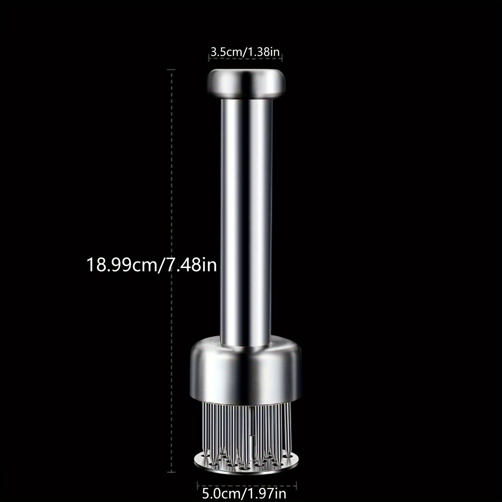 Meat Tenderizer,304 Stainless Steel Meat Mallet For Tenderizing Steak Beef Chicken Iamb And M 1⚖ I.1264337557