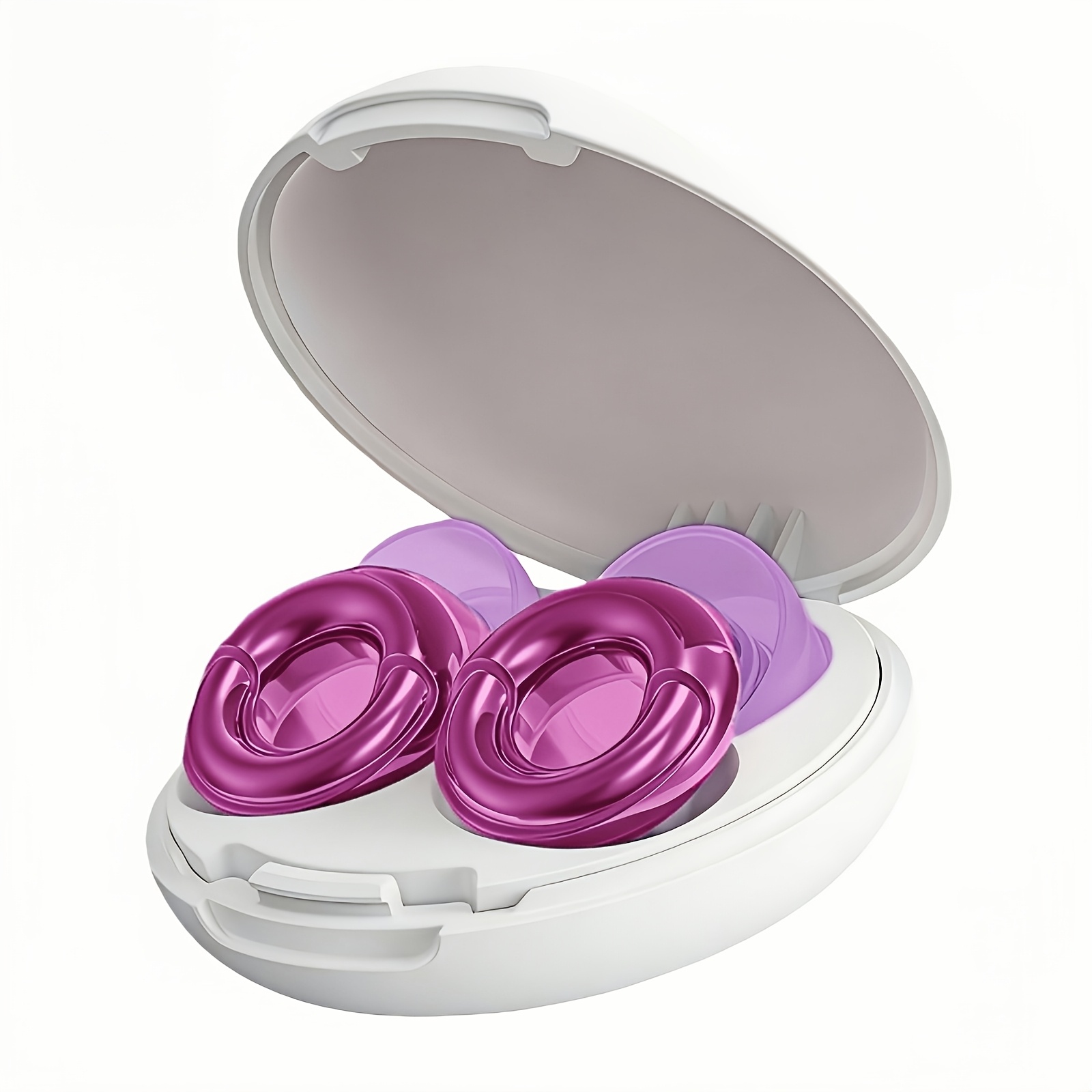 TEMU Tapones para dormir – Tapones de silicona. Tapones elegantes, adecuados para dormir, concentrarse, trabajar, viajar, etc., un estuche de