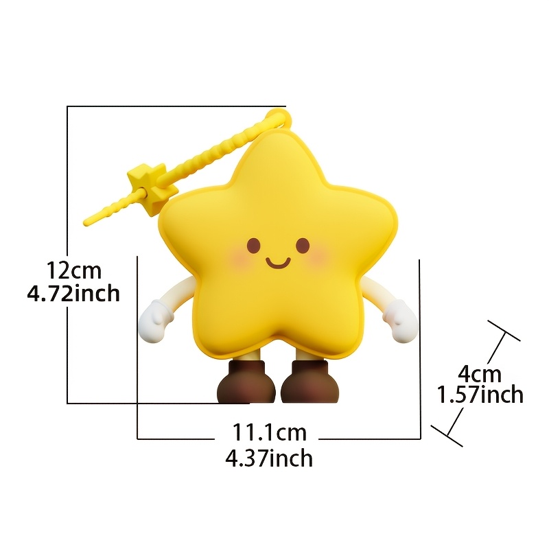 E-shop 3D Cartoon Weiche Silikon Niedliche Sternform Design Weiche Silikon Geldbörse Tasche