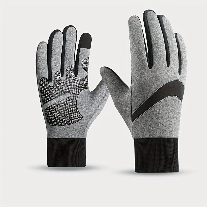 

Gants d'hiver compatibles avec les écrans pour hommes - Gants de cyclisme en thermique en polyamide avec fermeture à enfiler - Lavables à , festifs pour Noël et Halloween