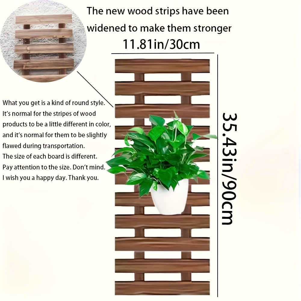 Wooden Hanging Shelf, Wall-mounted Flower Stand, Garden And Balcony Storage Rack, Solid Wood Planter Holder, Indoor Living Room Decorative Organizer, Utility Racks