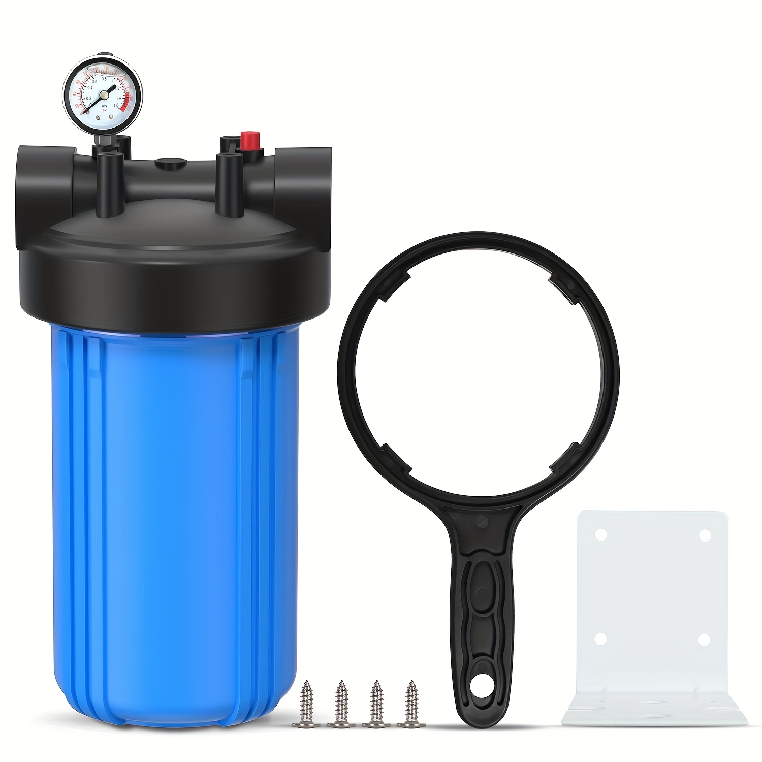TEMU Boîtier de Filtre à Eau pour Toute , Boîtier de Cartouche à Sédiments 10"x4.5", Système de Pré-Filtration, Port NPT 1