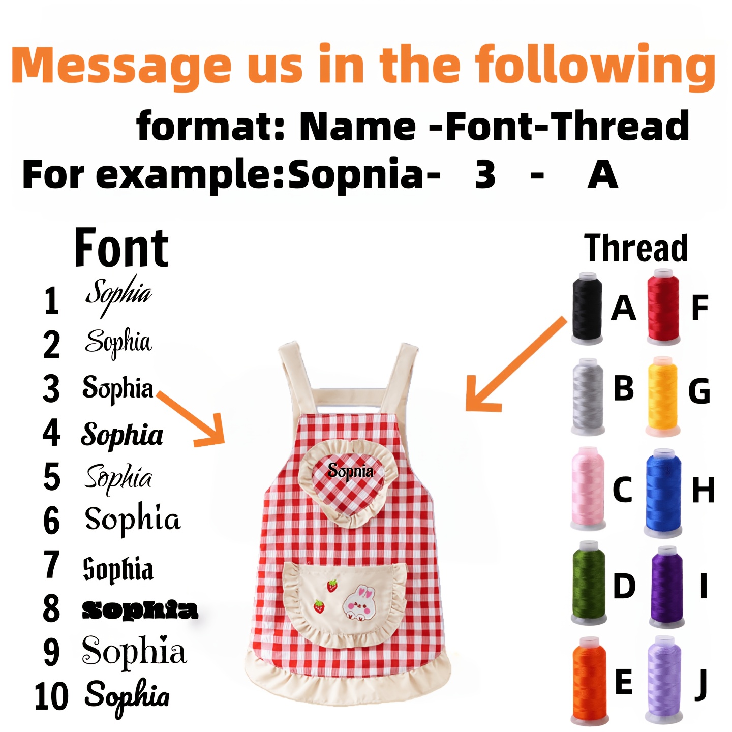 TEMU Customizable Embroidered Text/numbers - Style Mini Apron With Pocket, Birthday Party Outfit - Durable Polyester Apron, Ideal Christmas Gift,