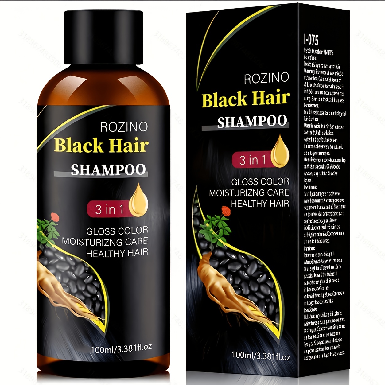 Image of 100ml Men's Black Hair Shampoo Moisturizes And Protects Hair Foam, Fresh, Smooth And Fluffy Feeling, Up Hair Vitality, Witnesses Hair, Beautiful, Light, Comfortable And Lasting Fragrance Needs