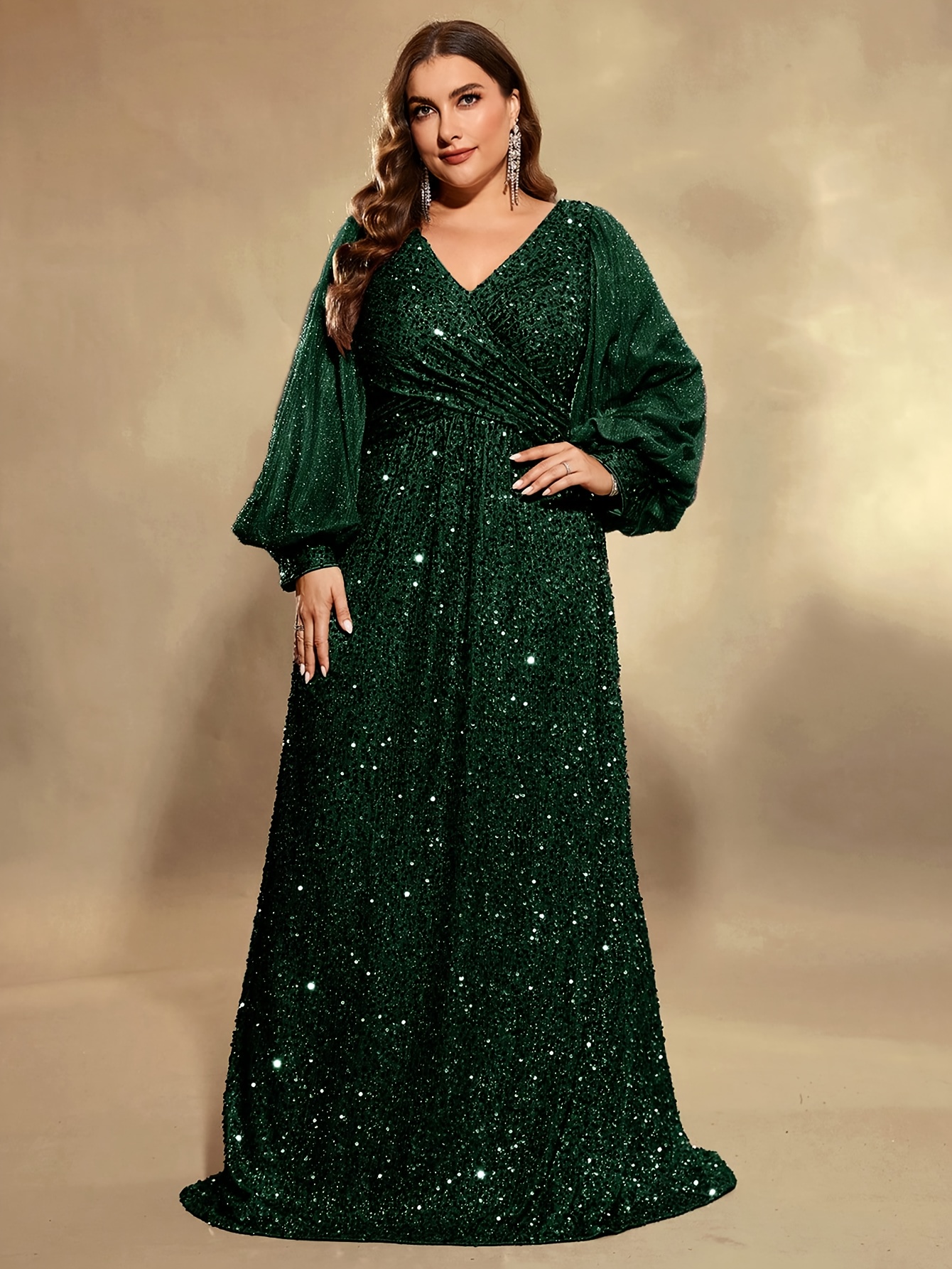 mac duggal plus size long formal dresses Mac Duggal Long Plus-Size Formal Dress 76993 Black / 14W main image 0
