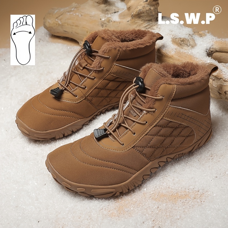 Men's Wide-Fit Snow Boots, Comfortable and Stylish
