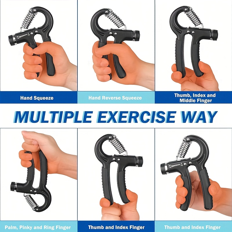 Adjustable Resistance Hand Grip Strengthener - 11 to 132 Pounds (5 to 60 Kg), Forearm Enhancer for Improved Grip Strength, Muscle Gain & Rehabilitation, Durable PP Material, Perfect for Easter & Valentine'S Day Gifts