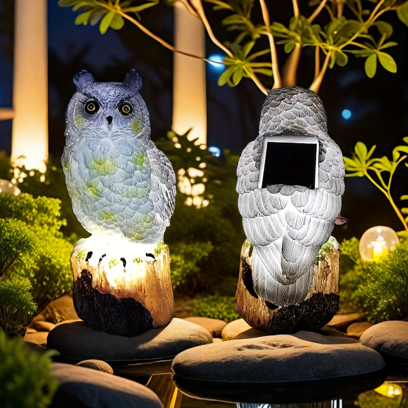 

2/4pack Owl Solar Light Outdoor Statue Light Solar Led Light Garden Decoration Waterproof For Lawn Passage Patio Yard Owl Gift Ideas