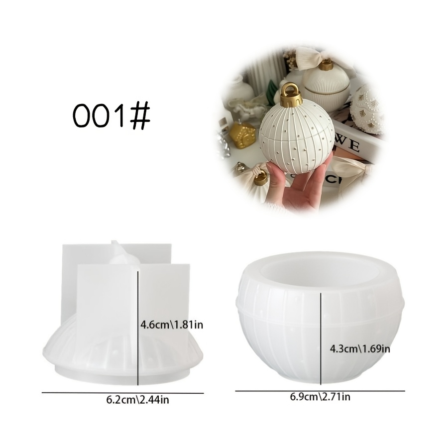 TEMU Resin Mold Set Sells Various Styles Of Circular Storage Box Decoration Molds With Circular Dots And Stripes, Suitable For Making Dropper Gypsum