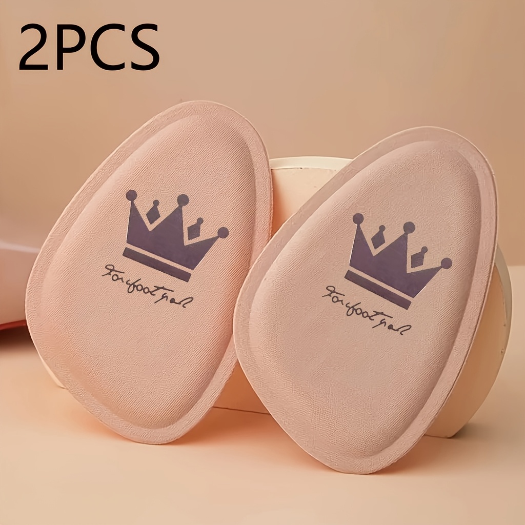 TEMU 2pcs Coussinets -Pied et Métatarsiens pour Femmes, Semelles Intérieures en Tissu Doux pour Talons Hauts, Semelles Antidérapantes pour Talons