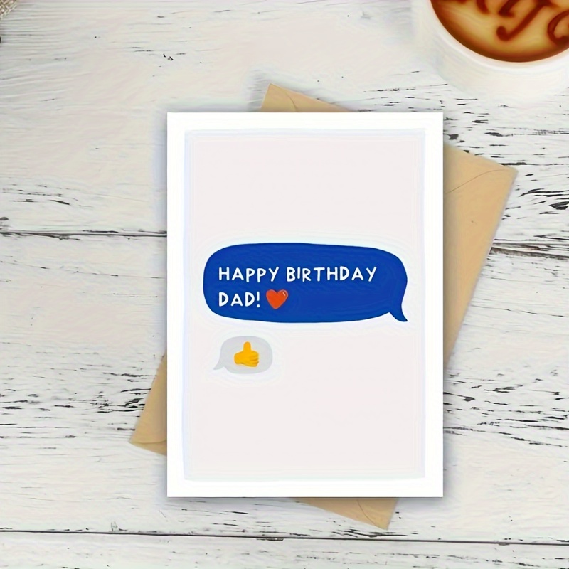 

Humorous Birthday Greeting Card For Dad – Paper Card For Son, Daughter, Or Anyone On Their