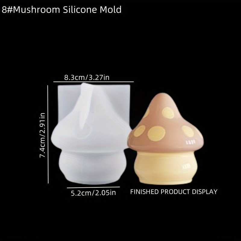 Mushroom Silicone Molds For Resin, Cute Mushroom Resin Molds Silicone, Epoxy Resin Molds For Casting Craft, Mushroom Decoration, Halloween Christmas Ornaments, Gift